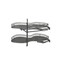 Rev-A-Shelf Steel, Orion Gray, 37.6 in W, 24.5 in H, 21.55 in D, 21.55 in L, Orion Gray 5372-18-FOG-R - alternate 1